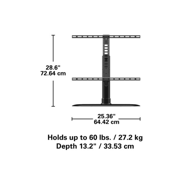 SANUS FTVS1-B2 TV Pedestal Swivel Stand For 32-65 Inch upto 27Kg