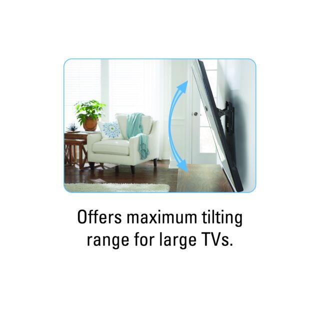 SANUS VLT6-B2 Tilting Premium TV Wall Mount For 46' – 90' Screens.