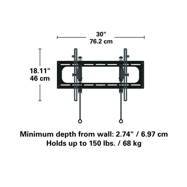 SANUS VLT6-B2 Tilting Premium TV Wall Mount For 46' – 90' Screens.