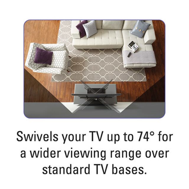 SANUS VTVS1-B2 Swivel TV Base for 32inch to 60inch