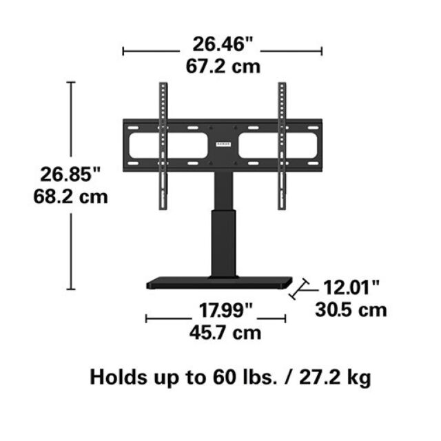 SANUS VTVS1-B2 Swivel TV Base for 32inch to 60inch
