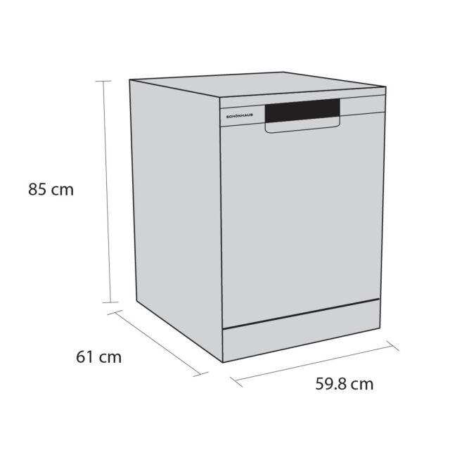 Schonhaus DWSF0115FSBG Dishwasher in Graphite