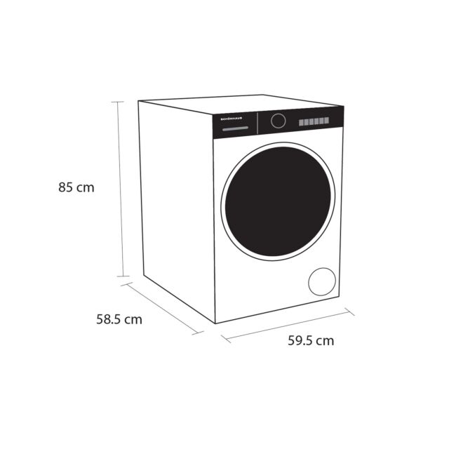 Schonhaus WMSF011014AW 10kg Spin Washing Machine