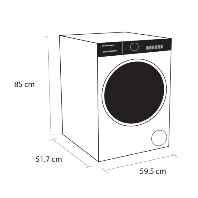 Schonhaus WMSF01814AW 8kg Washing Machine