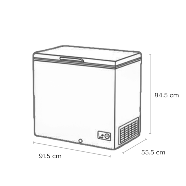 SENSIS RFCHT01F196EW 91.5cm Chest Freezer