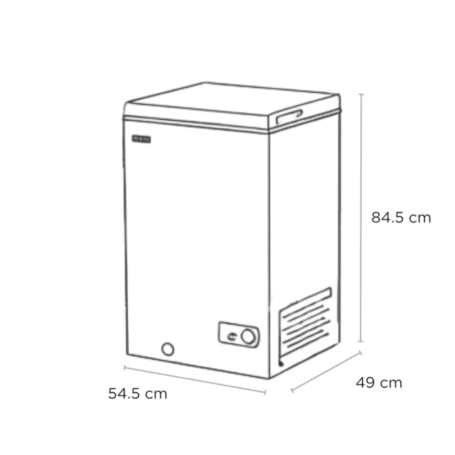 SENSIS RFCHT01F97EW 55cm Chest Freezer