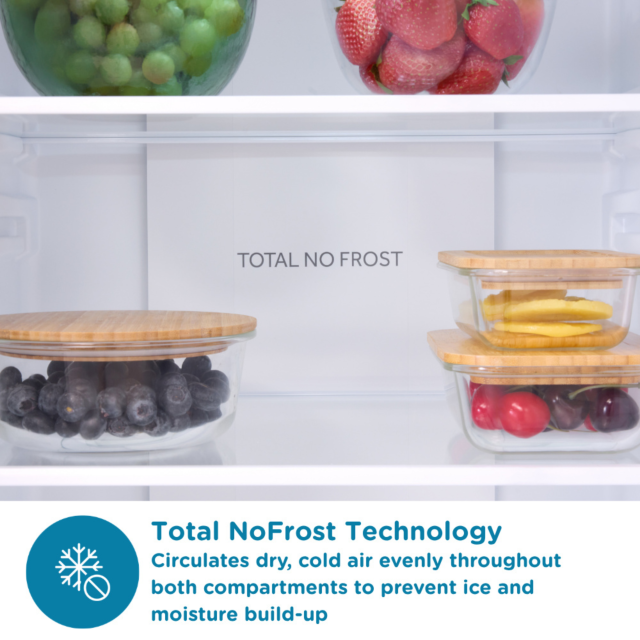 Sensis RFCMF0154ES 54cm No Frost Fridge Freezer Silver