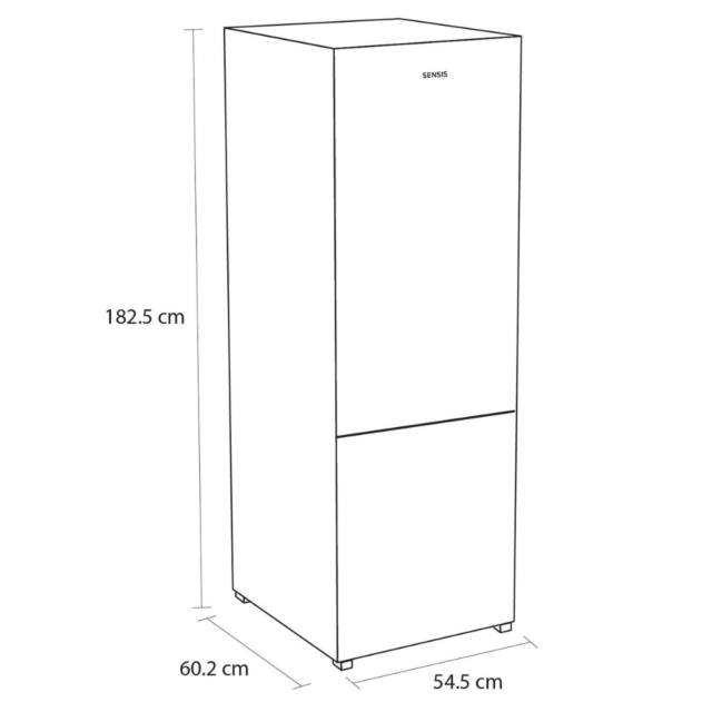 Sensis RFCMF0154ES 54cm No Frost Fridge Freezer Silver