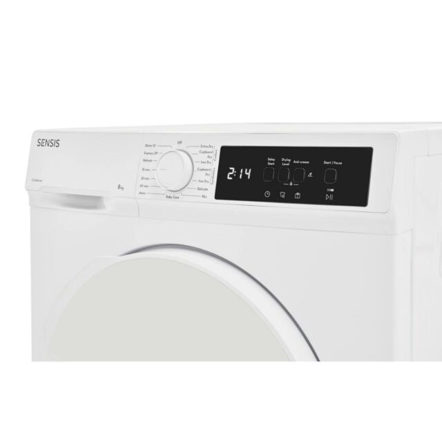 SENSIS TDCF018BW 8kg Tumble Dryer