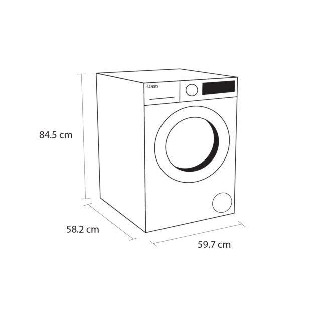 Sensis WMF01914AW 9kg Washing Machine