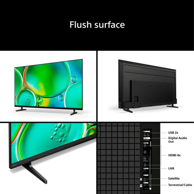Sony K55S25M2PB BRAVIA 2 II 55 Inch 4K HDR LED Google TV Black