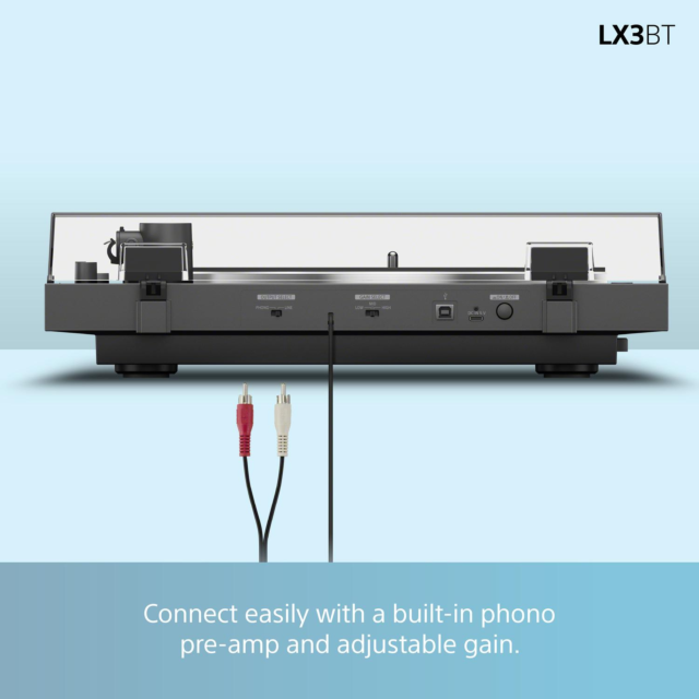 Sony PSLX3BT.CEK Wireless Bluetooth Turntable Dark Grey